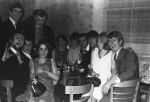 Click to view big image Standing l to r: Paul Reay, Keith Wolstenholme<br>Sitting l to r: Al Jones, Bill Garnett, Lesley Clarke, ???, ???, ???, Al McDermott (holding pint), Pam Bannister, Harry Bannister